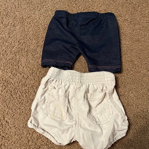 LOT of 2 Pairs Girls Size 2T Pull On Shorts Old Navy & Wonder Kids Spring Summer - Picture 4 of 4